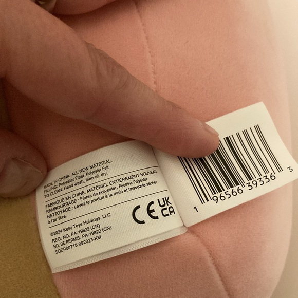 Squishmallows Plush Large 14 Inch Pink Suey Bunny Milkshake Easter 2024 - Picture 9 of 9